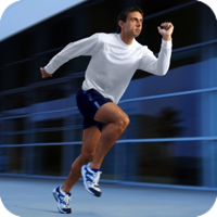 image of a man running